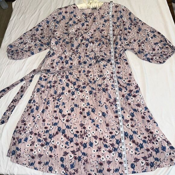 Piper and Scoot Sweet Purple Floral Dress - Size Large‎ , VSKU104 - Picture 6 of 6